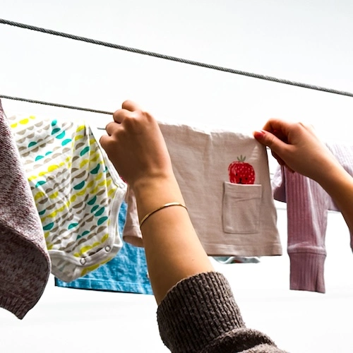 Vaatteista pidetään huolta kaksinkertaisesti